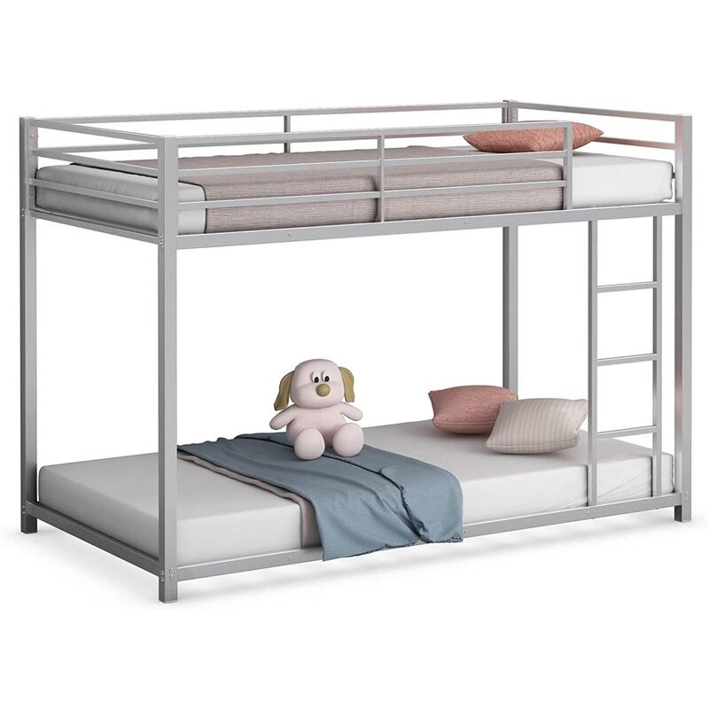Low Profile Modern Metal Bunk Bed &ndash; Space-Saving and Sleek Design