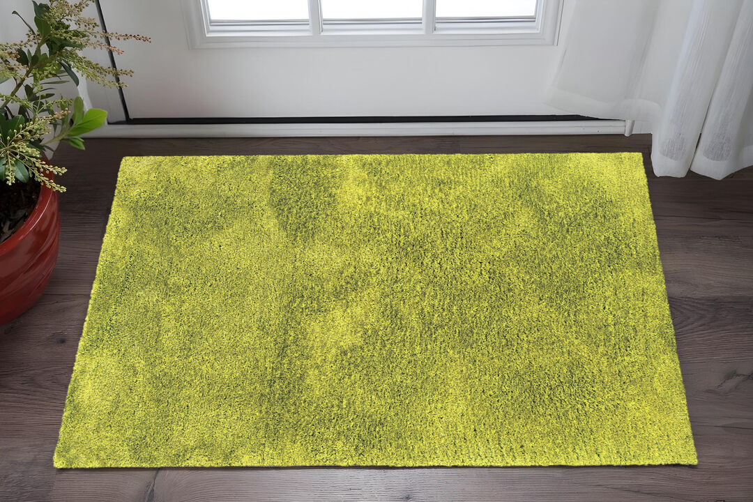 HomeRoots Shag Hand Tufted Area Rug