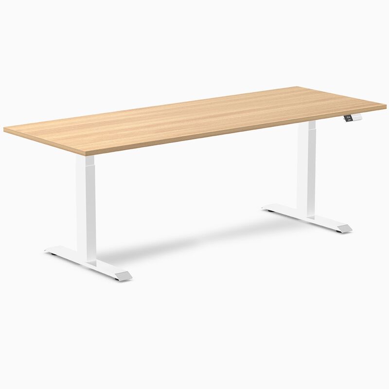 Desky Dual Laminate Sit Stand Desk image number 0