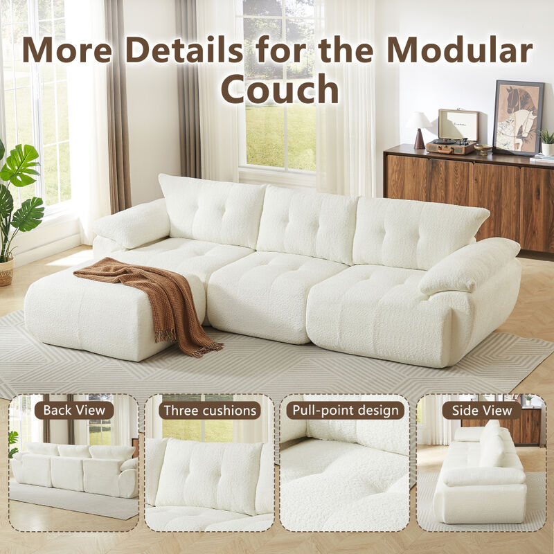 Papkog Chenille Modular Sectional Sofa image number 6
