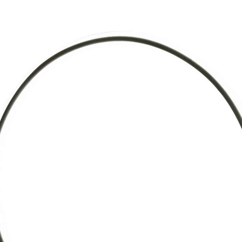 Sine 21 Inch Table Lamp, Modern Circle Ring LED, Sleek Black Metal Base - Benzara