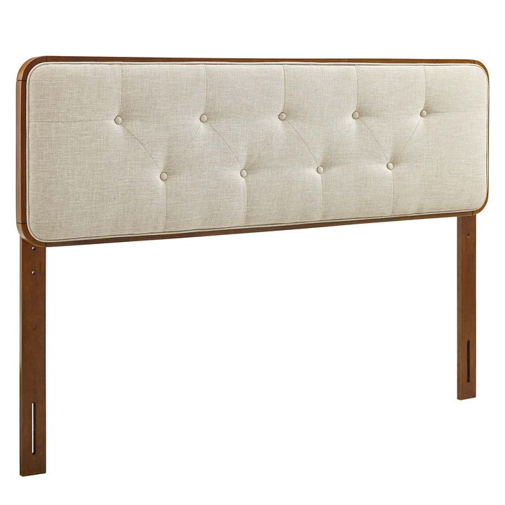 Modway - Collins Tufted Twin Fabric and Wood Headboard