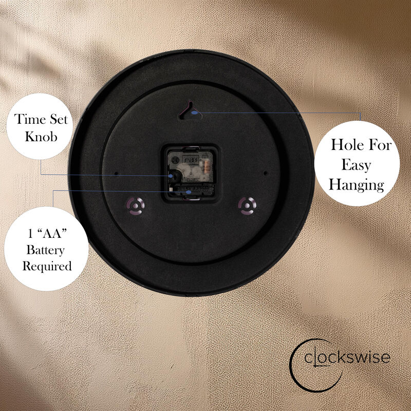 Clockswise Blue 10-In Analog Clock