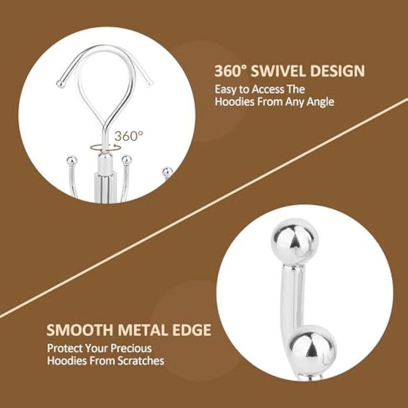 Blouse & Shirt Hangers | Non-Slip Space-Saving Stainless Steel Closet Organizer image number 3