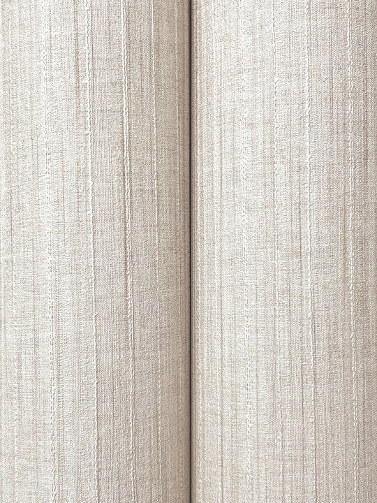 Silk Spun Ivory Tactile Stripe Wallpaper