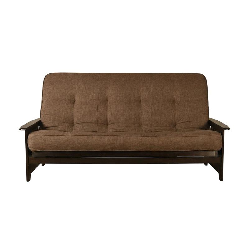 Phoenix Frame Queen-Espresso Finish-Linen Cocoa Mattress image number 0