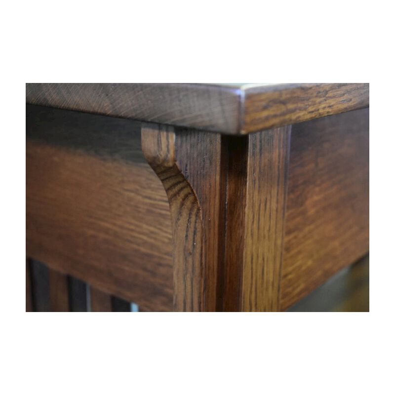 Crafters and Weavers Mission 1 Drawer Crofter Style Console Table - Michael's Cherry Stain