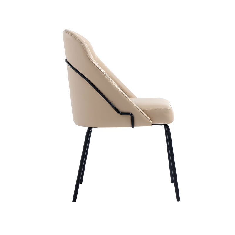 Gracie Dining Chair in Tan and Black