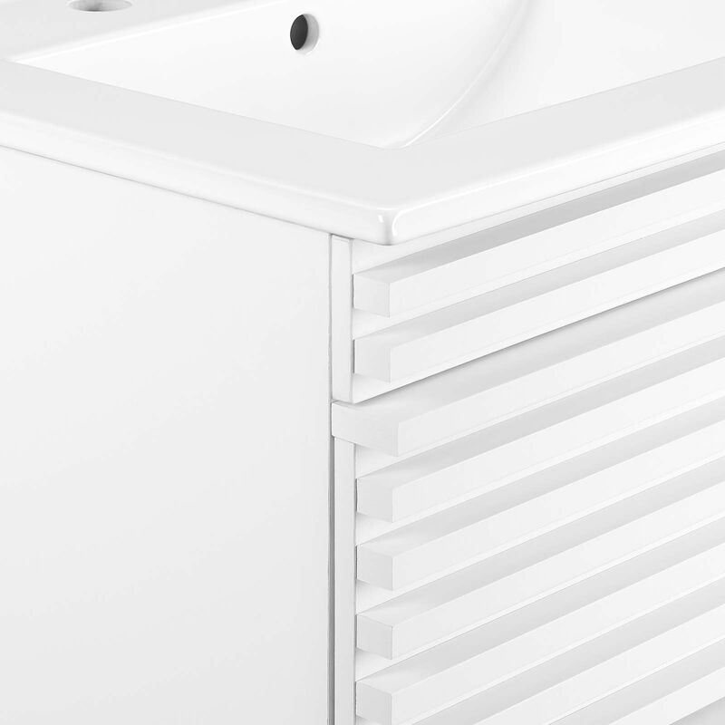 Render 24" Wall-Mount Bathroom Vanity image number 6