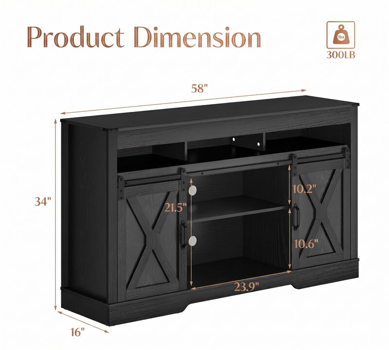 Felmol Farmhouse TV Stand image number 3