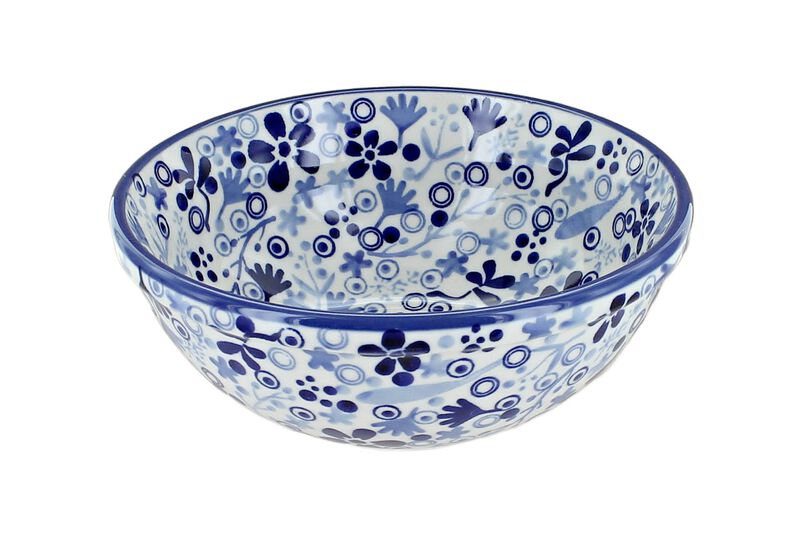 Blue Rose Polish Pottery Sunshine Grotto Cereal/Soup Bowl
