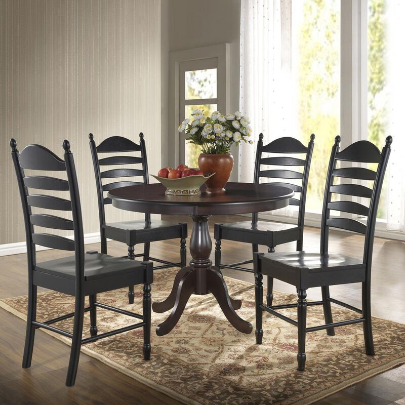 Carolina Living Fairview 42 Round Pedestal Dining Table - Espresso