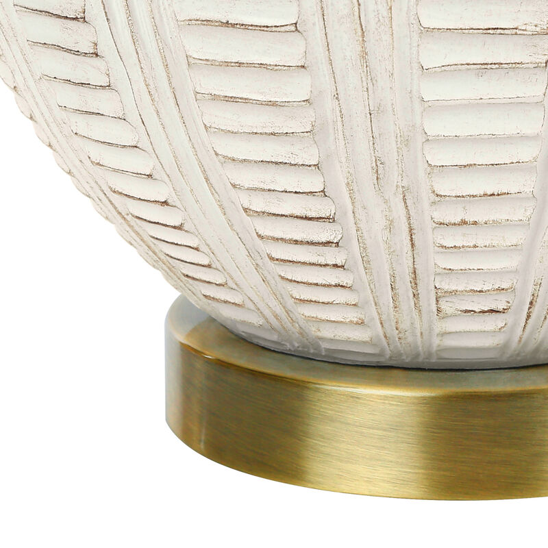 ELEMENT ACE Transitional 21-Inch Height Table Lamp with Sturdy Base and Fabric Shade Ideal for Living Room Bedroom Home Office Decorative Accent Lighting image number 4