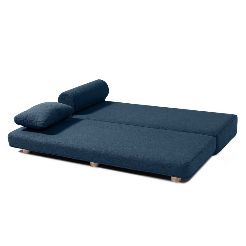 Jaxx Avida Daybed � Fold Out Queen Sleeper � Premium Boucle: Sleek and Modern Lounge for Relaxing and Overnight Guests