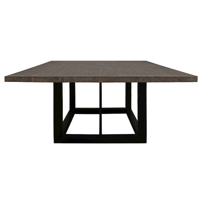 Alex Hamilton Felix 60 Braxton Square Dining Table with Mango Wood Top and Iron Legs