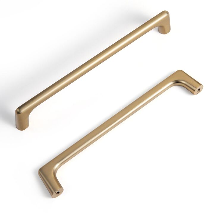 Goo-Ki Champagne Bronze Cabinet Pulls with 7.6'' Hole Centers, Modern Style Zinc Alloy Cabinet Handles for Dresser,Wardrobe,Cupb