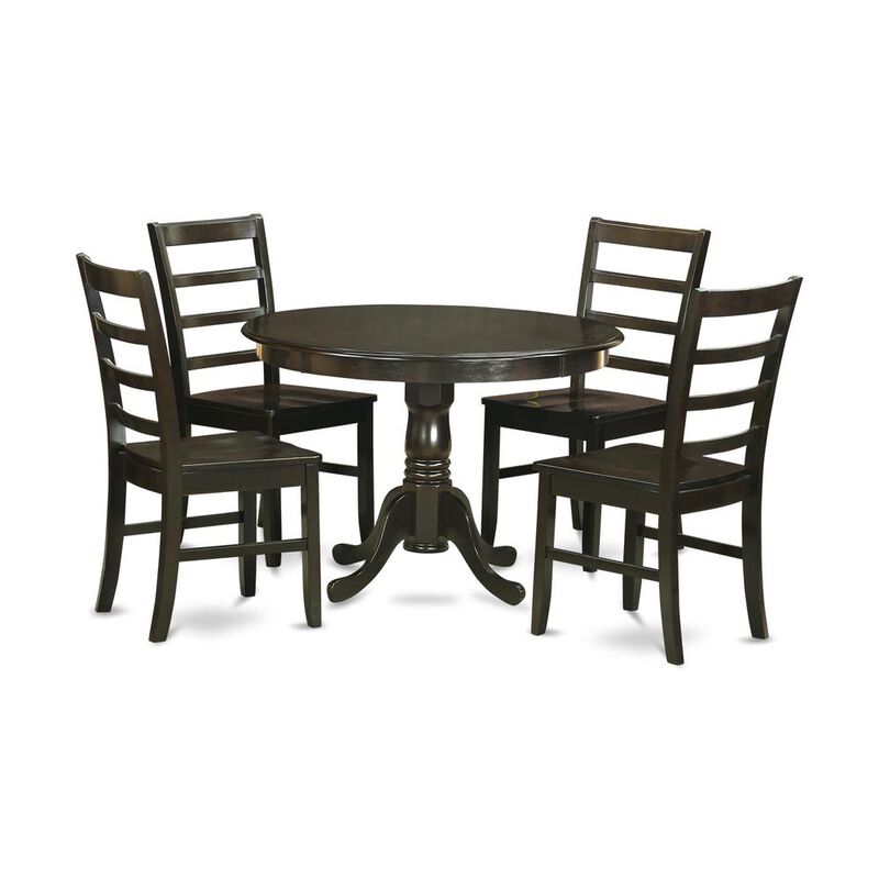 5 PC small Kitchen Table set-Kitchen Table and 4 Dinette Chairs.