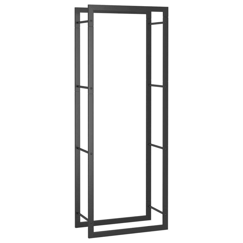 Firewood Rack Matt Black, Steel