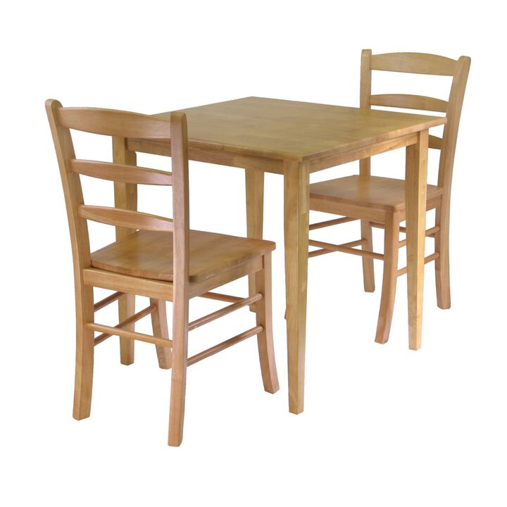 Winsome Groveland Dining, 2 Chairs, Light Oak