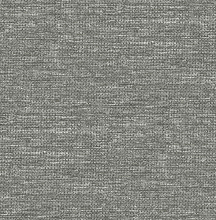 Malin Grey Faux Grasscloth Wallpaper (Set of 2)