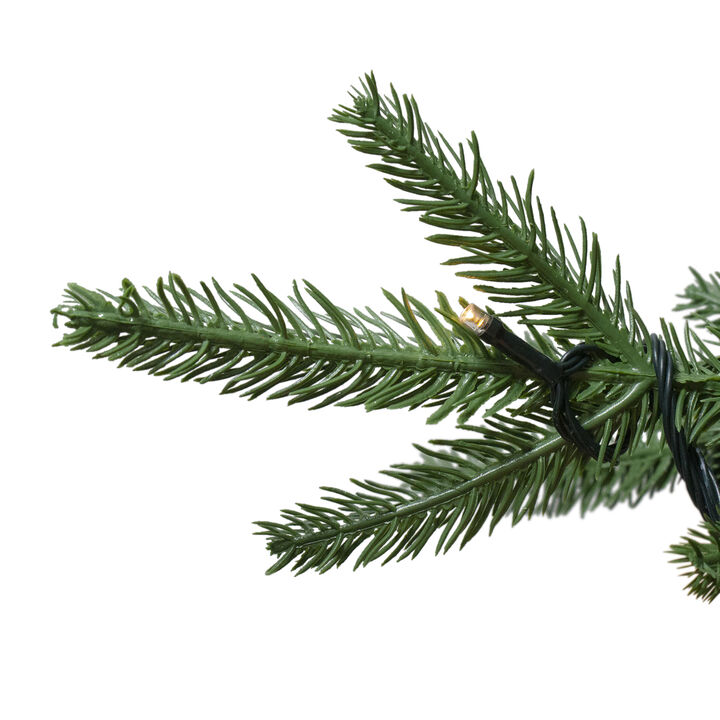 6.5' Pre-Lit Full Silverthorne Fir Artificial Christmas Tree - Warm White LED Lights