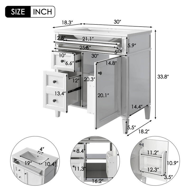 Merax  Bathroom Vanity with Top Sink