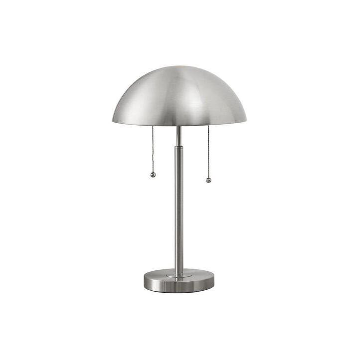 Lighting, 20"H, Table Lamp, Silver Metal, Contemporary, Modern