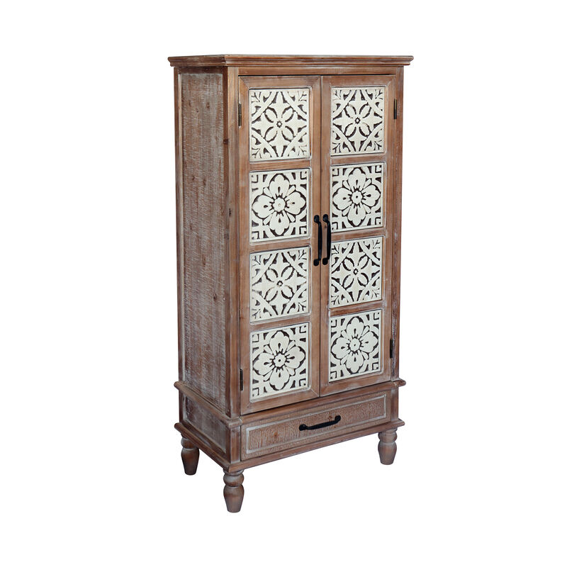 Guceb Vintage Carved Wood Armoire image number 7