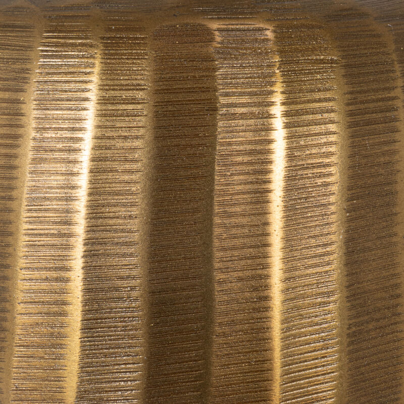 Round Accent Table, Distressed Bronze Aluminum and Clear Glass image number 7