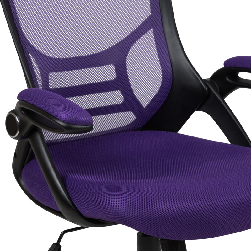 Porter High Back   Mesh Ergonomic Swivel Office Chair with Frame and Flip-up Arms image number 6