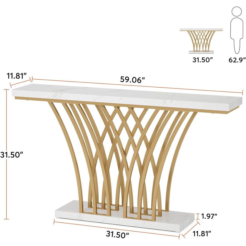 Tribesigns Modern Wood Console Table image number 4