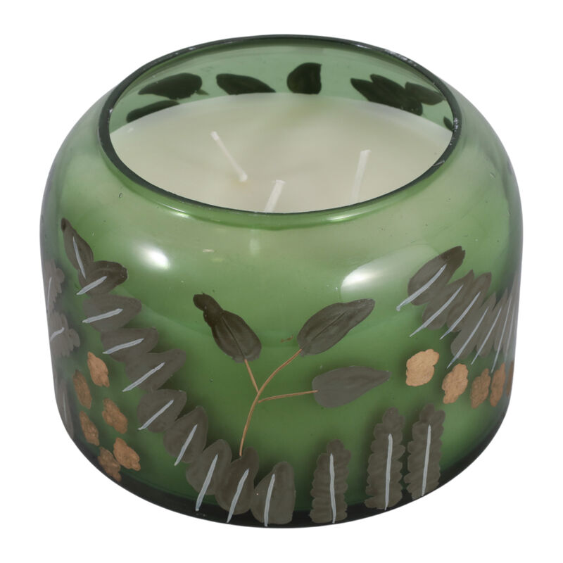 Gardenia Floral Pattern Candle image number 1