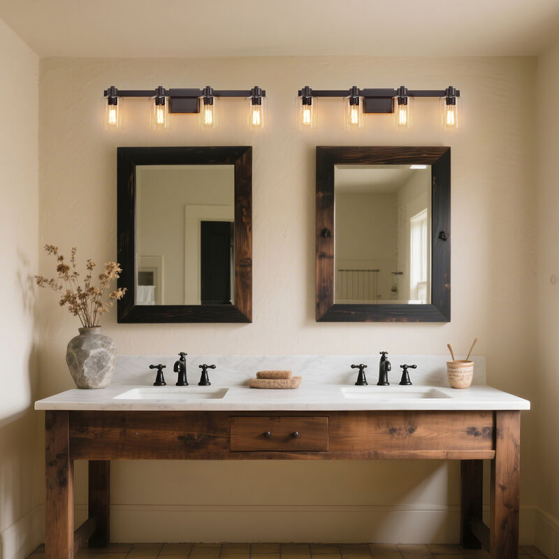 31.5" Modern 4-Light Dimmable Indoor Wall Sconce image number 7