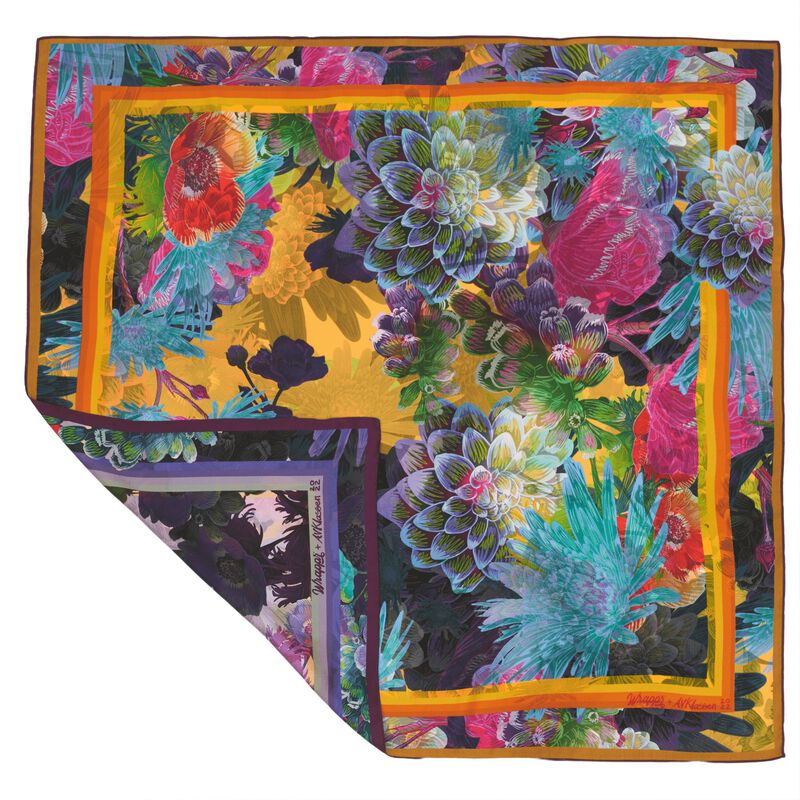 Lilac | 35" Mulberry Silk Furoshiki Gift Wrap by Adam Klassen image number 0