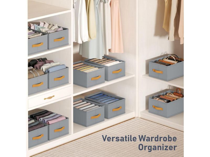 Wardrobe Clothes Organizer  Foldable Closet Drawer Dividers for Jeans image number 1