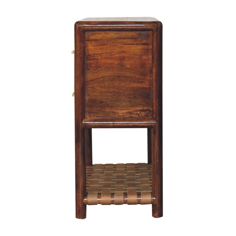 Artisan Furniture Solid Wood Regency Woven 2-Drawer Nightstand