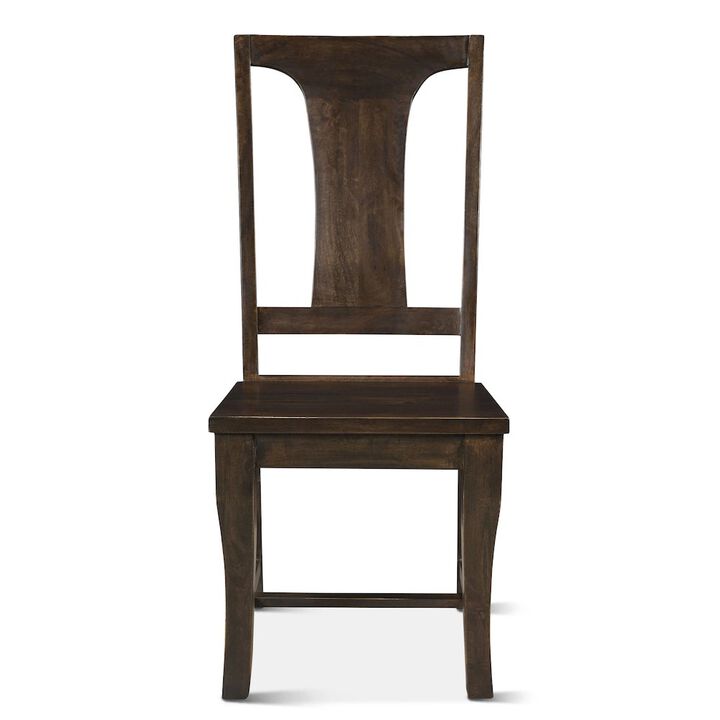 World Interiors Toulon Dining Chairs in Vintage Brown Finish