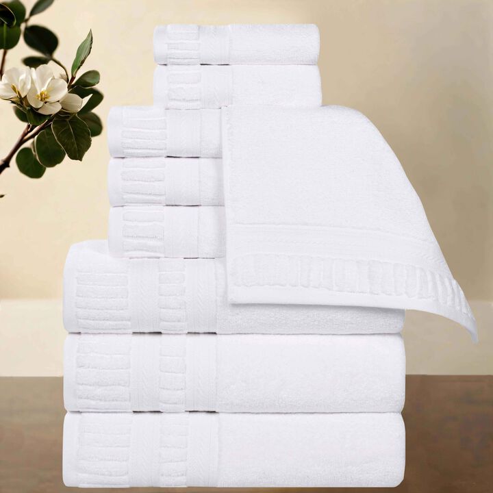 Zero Twist Cotton Towel Set Medium Weight Quick Dry Bath Towels