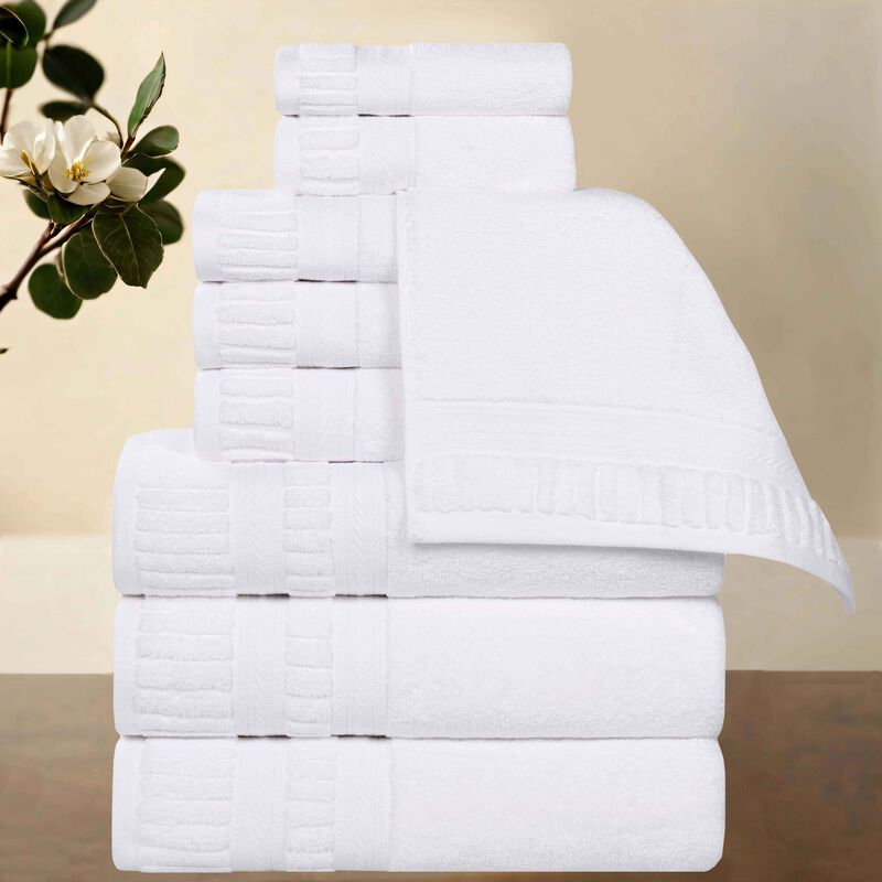 Zero Twist Cotton Towel Set Medium Weight Quick Dry Bath Towels image number 1
