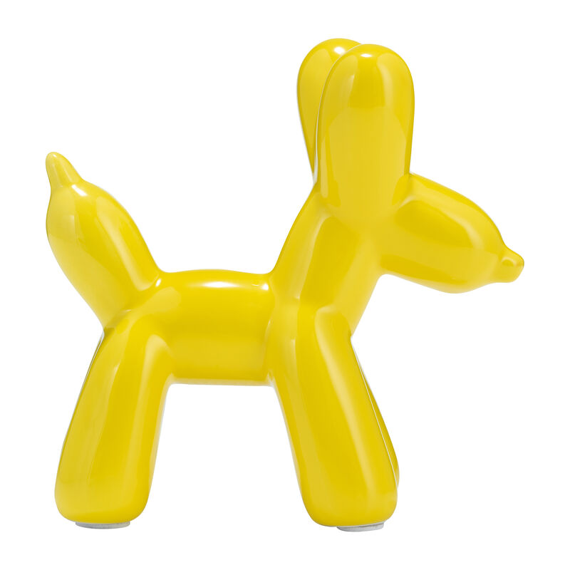 Yellow 7" Cer Glam Balloon Dog