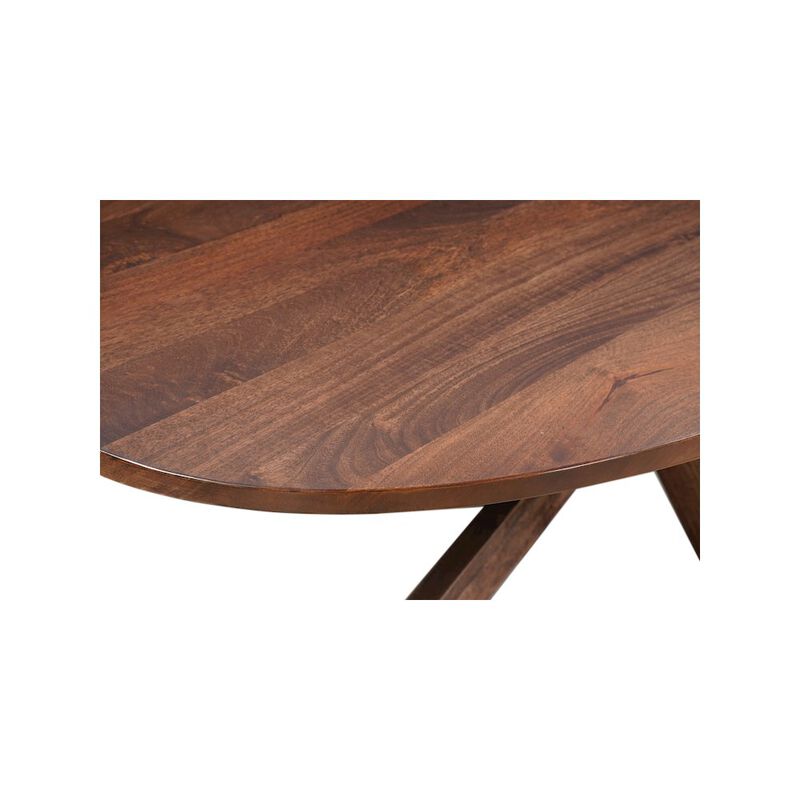 Taran Designs Renith 92 Solid Wood Oval Dining Table