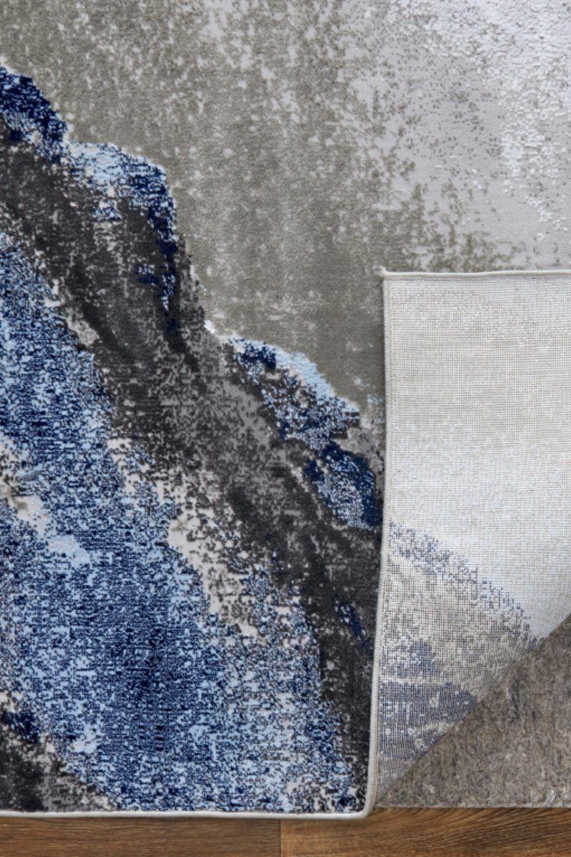 Gaspar 3838F Gray/White 5'2" x 7'2" Rug image number 5