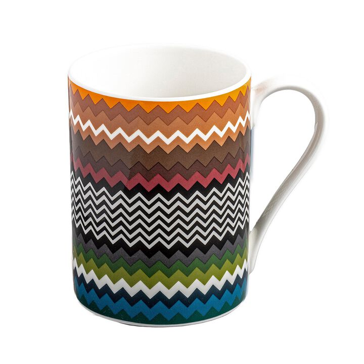 Mug ZIG ZAG FOLIAGE, diam. 3.35", H 3.86"