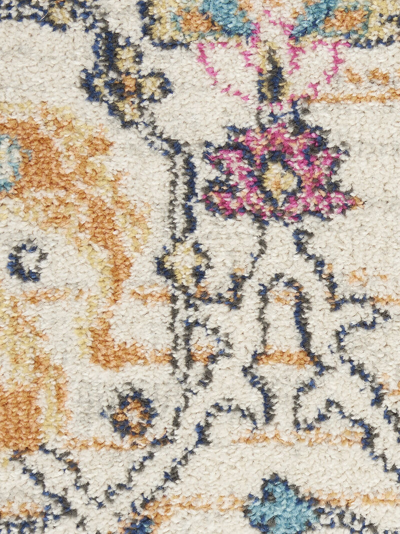 Passion PSN01 Ivory/Multicolor 5' x Round Rug