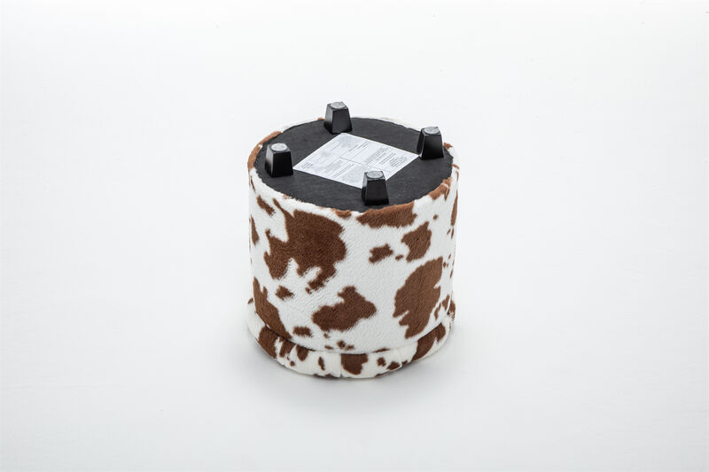 Round Storage Ottoman image number 6