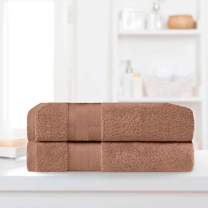 Turkish Cotton Bath Sheets 2-Piece Set &ndash; Soft, Plush & Absorbent