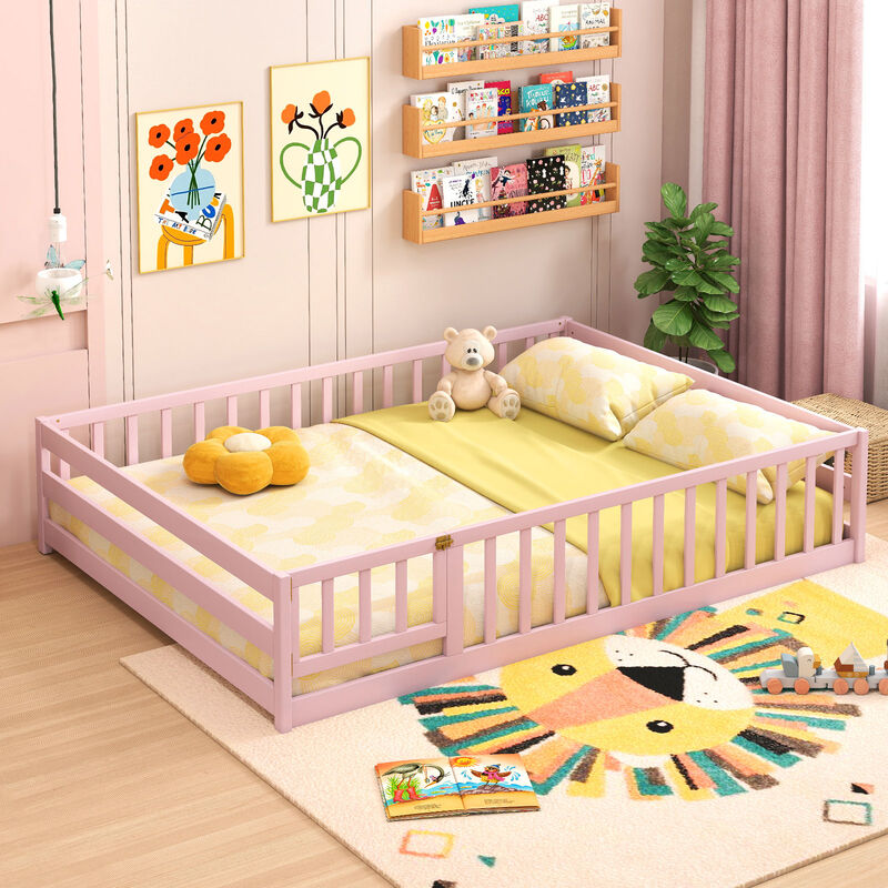 Full Platform Floor Bed with Full-Length Protective Guardrails image number 6