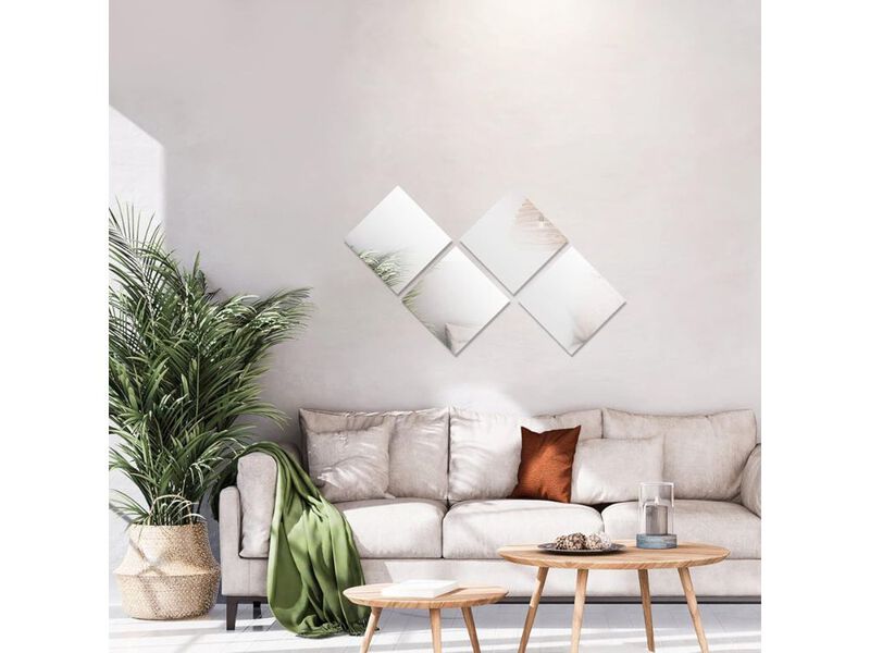 10x10 Inch Square Mirror Tiles Set of 12 for Centerpieces and Wall Decor image number 1