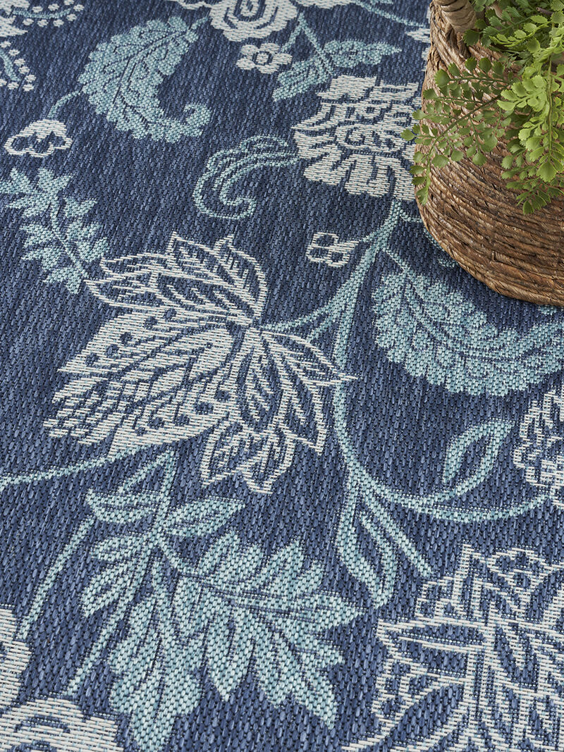 Garden Oasis GOA03 Navy 3' x 5' Rug