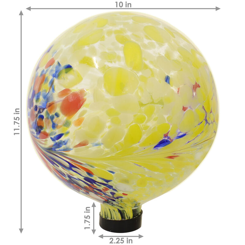 Sunnydaze Glass Gazing Globe- 10 in